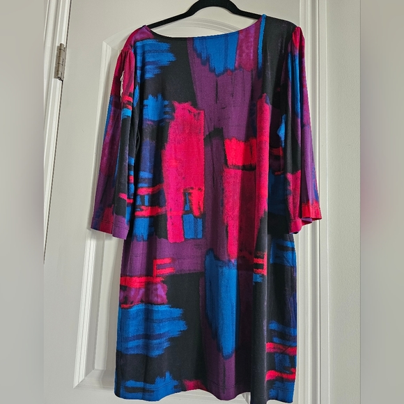 Alfani flowy print scoop neck dress XL NWoT - Picture 1 of 4